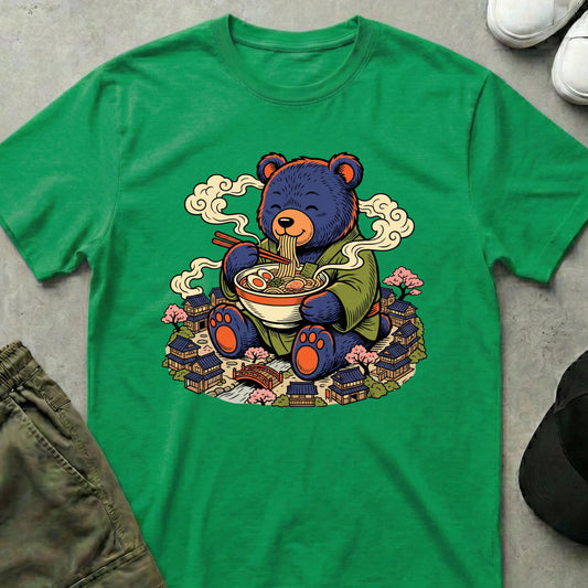 Ramen Bear T-Shirt Irish Green
