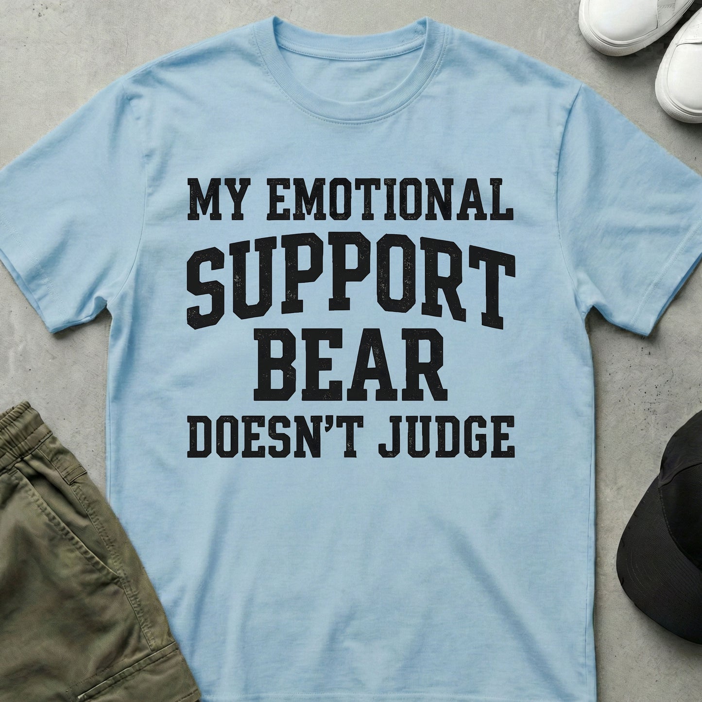 Support Bear T-Shirt Light Blue