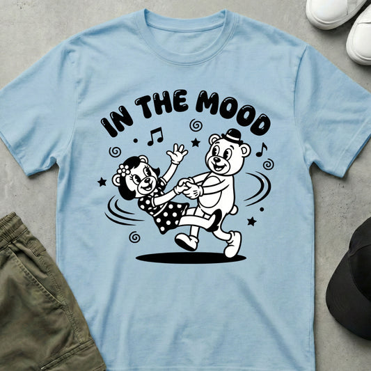 Cool Teds Teddy-Bear In the Mood T-Shirt Light Blue / S