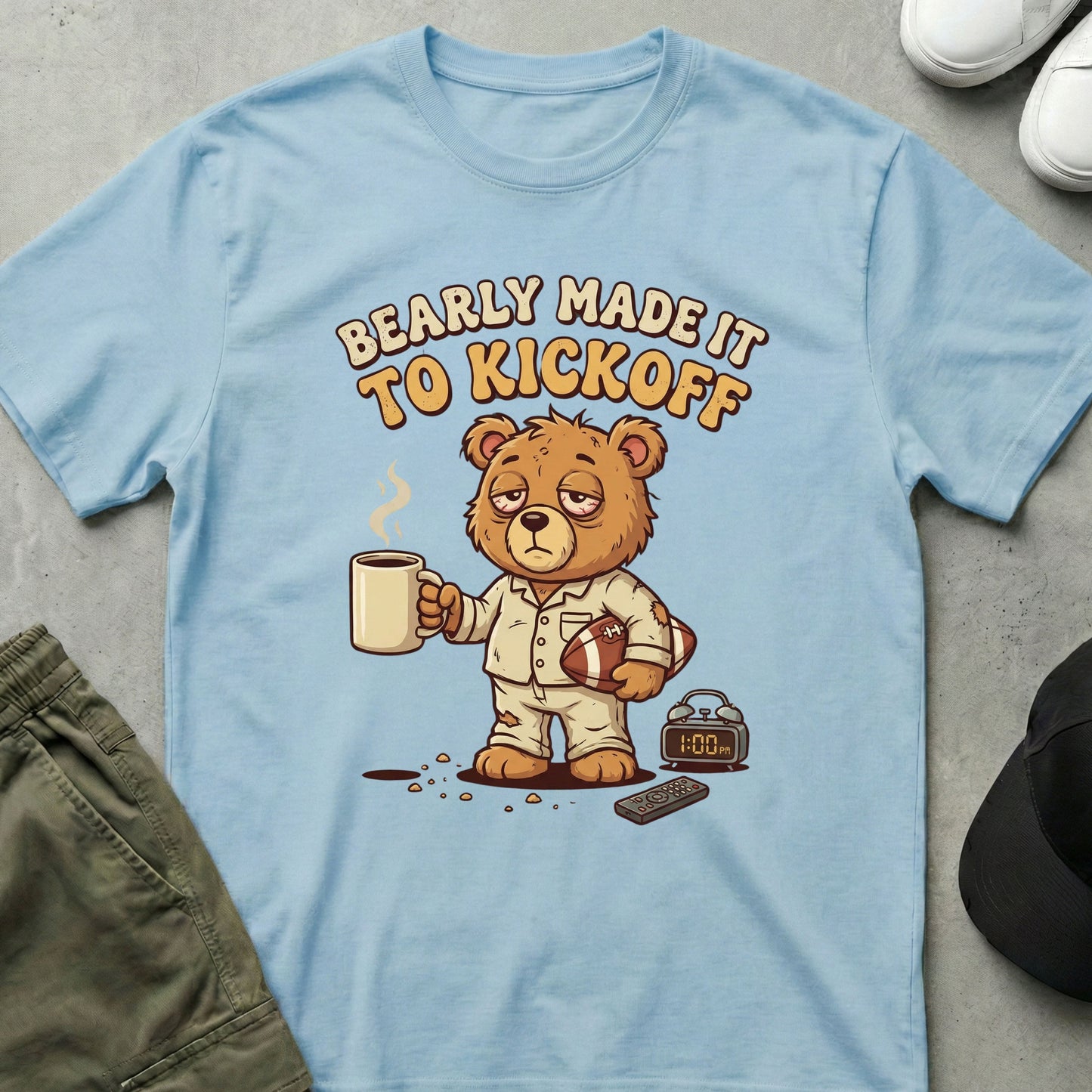Kickoff Coffee T-Shirt Light Blue