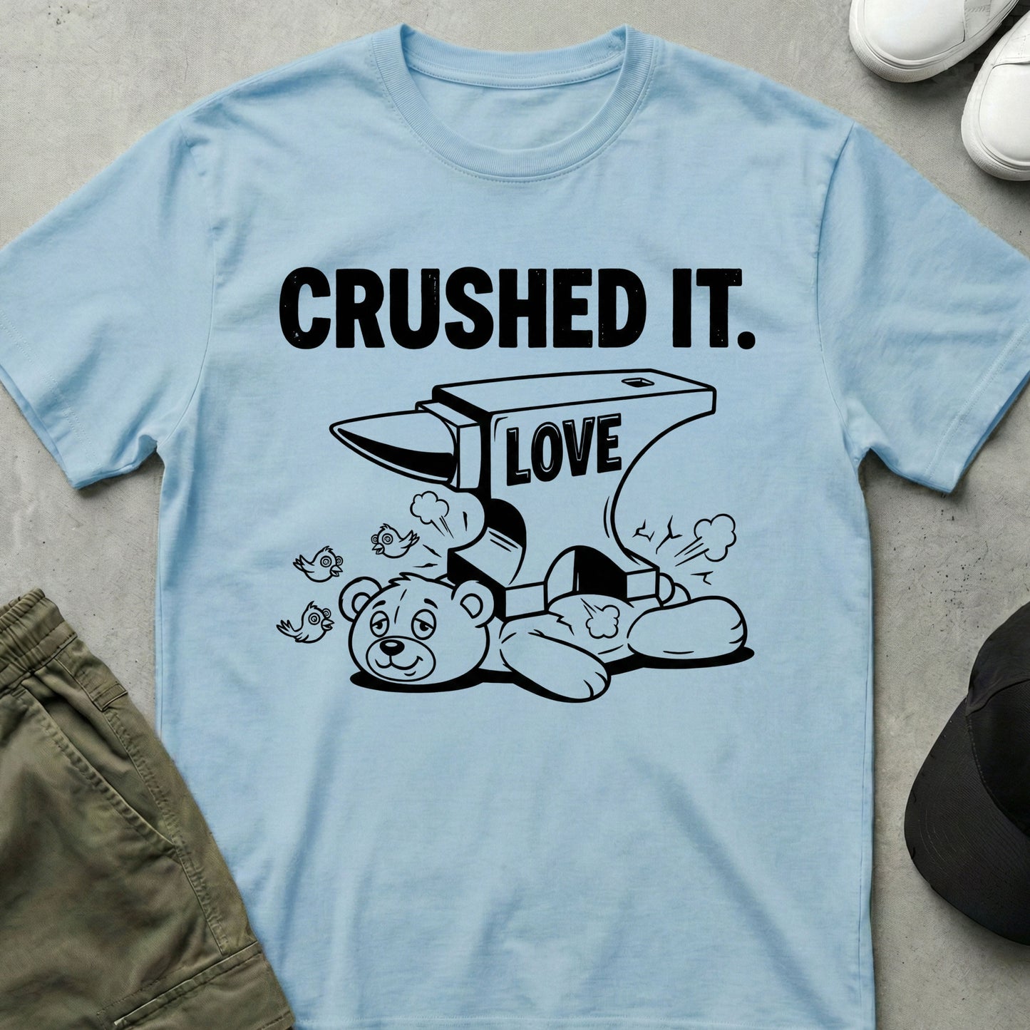 Love Crush T-Shirt Light Blue