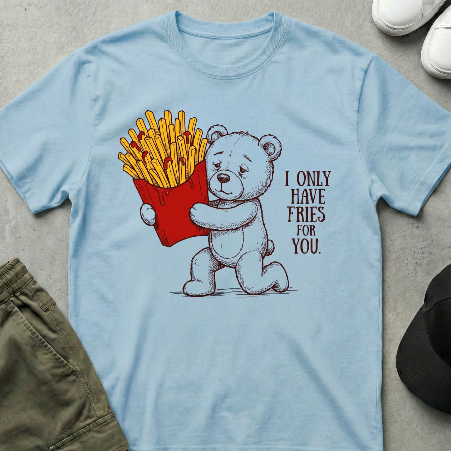Fryday Love T-Shirt Light Blue