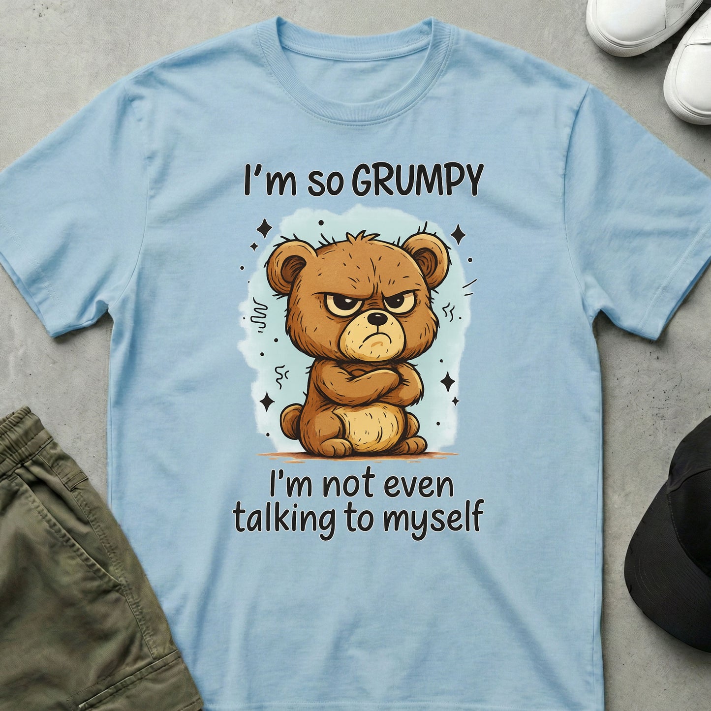 Grumpy Bear T-Shirt Light Blue