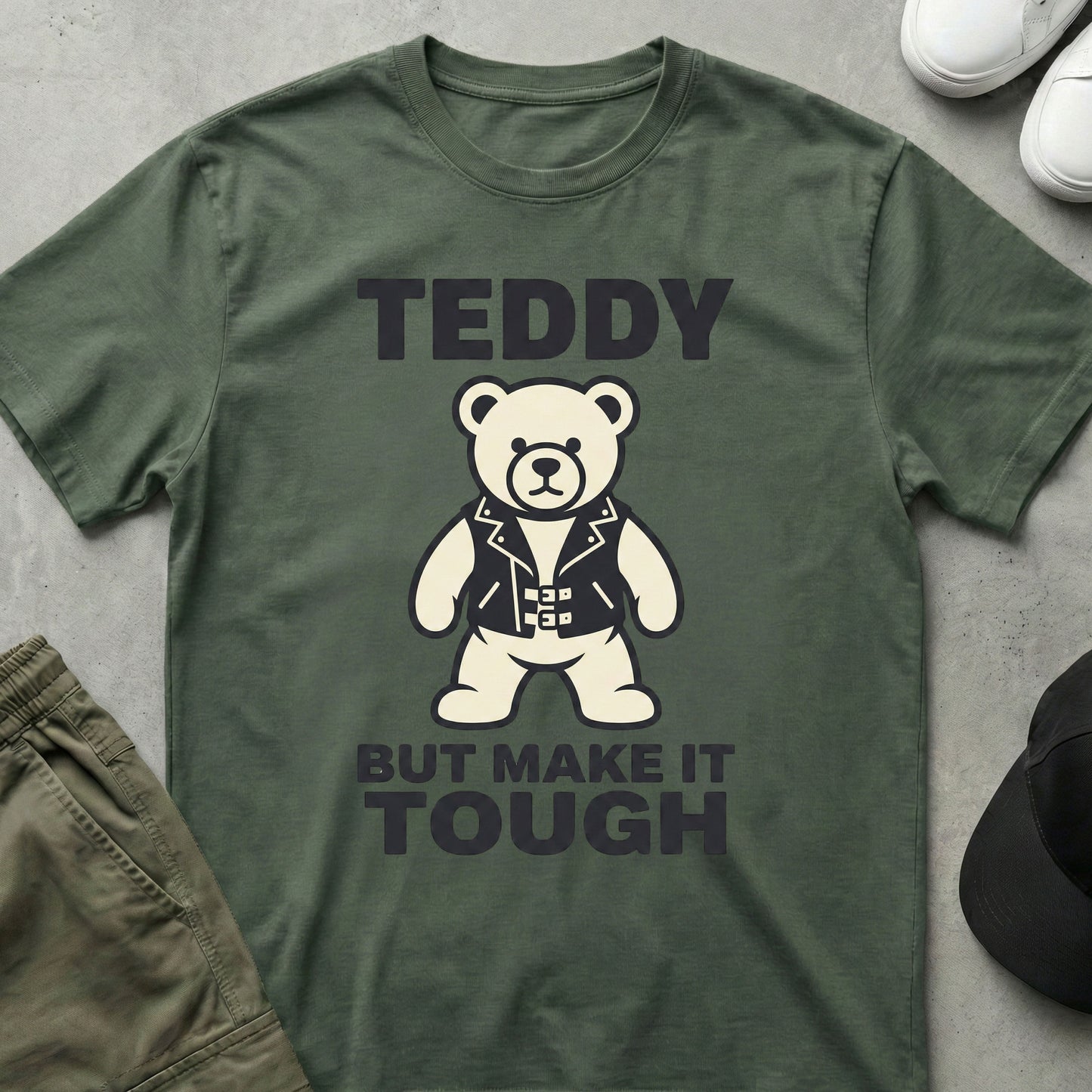 Teddy Tough T-Shirt Military Green