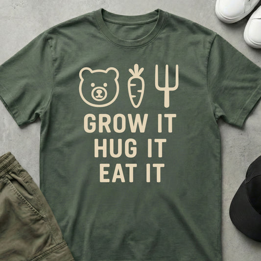 Farm Fresh Love T-Shirt Military Green