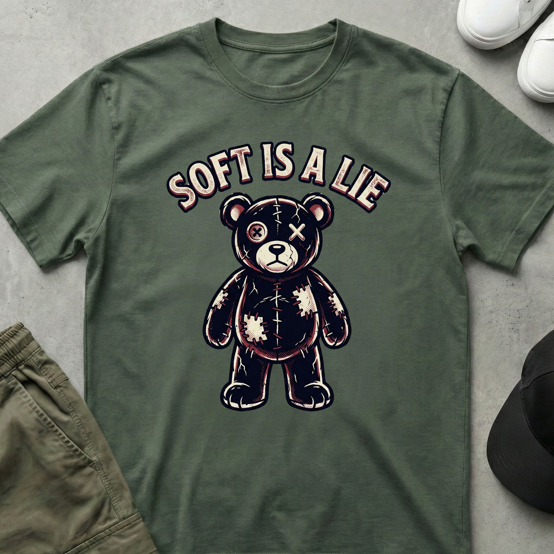 SoftIsALie T-Shirt Military Green