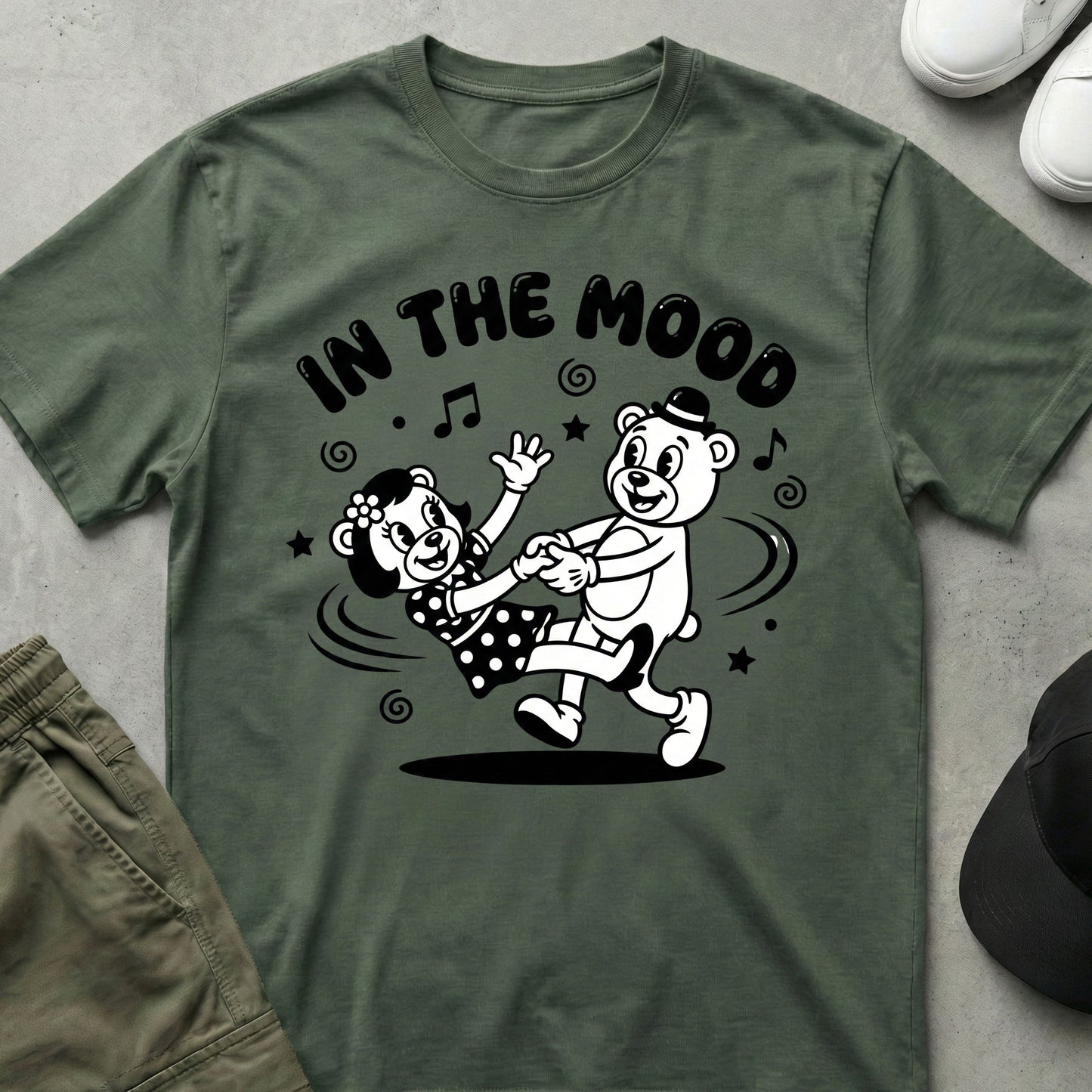 In the Mood T-Shirt Military Green