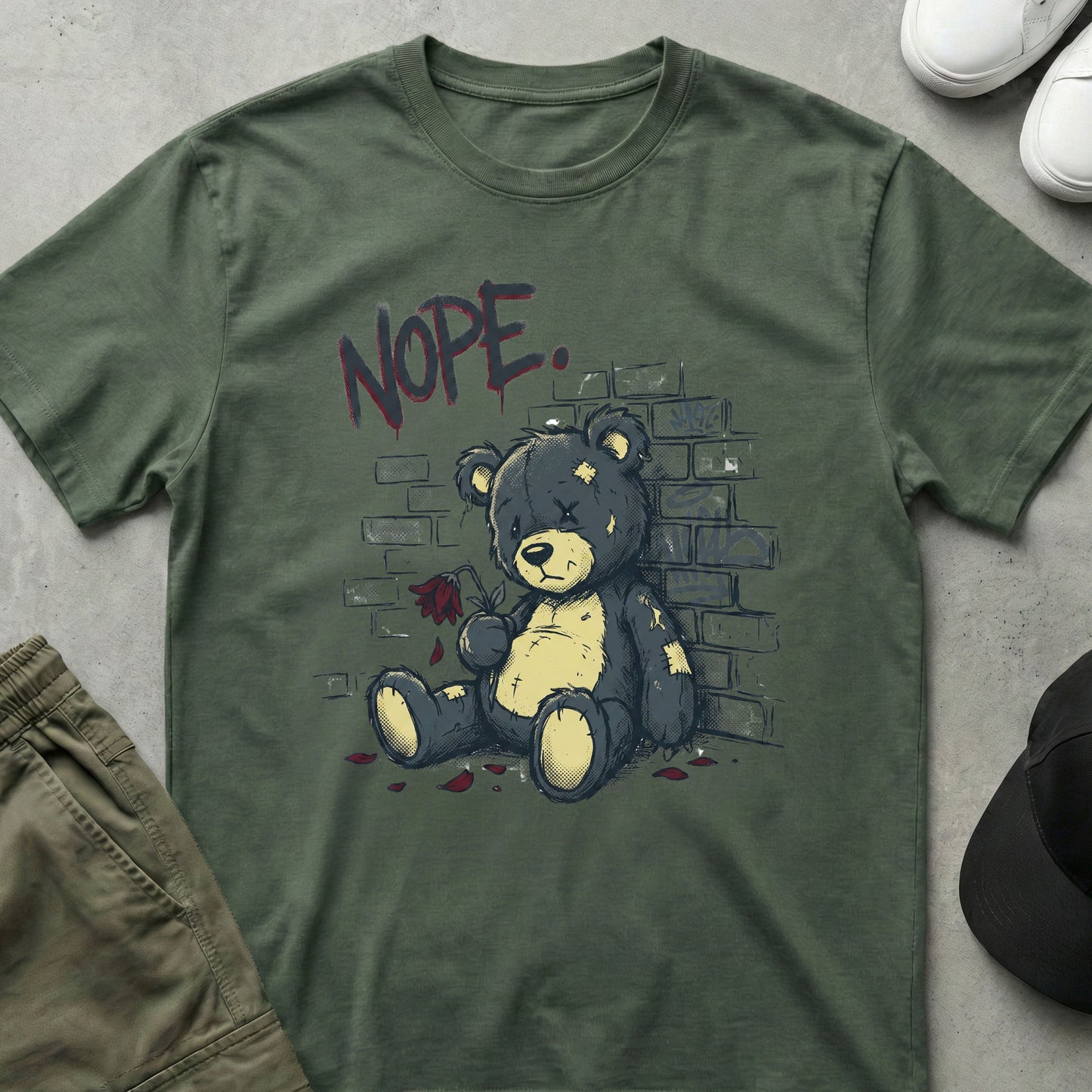 Nope! T-Shirt Military Green