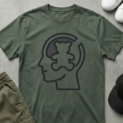 Cool Teds Teddy-Bear I'm a Ted Head T-Shirt Military Green / S