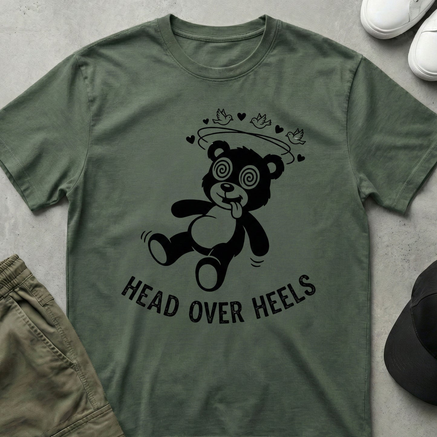 Head over Heels T-Shirt Military Green