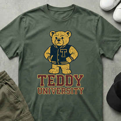 Varsity Bear T-Shirt Military Green