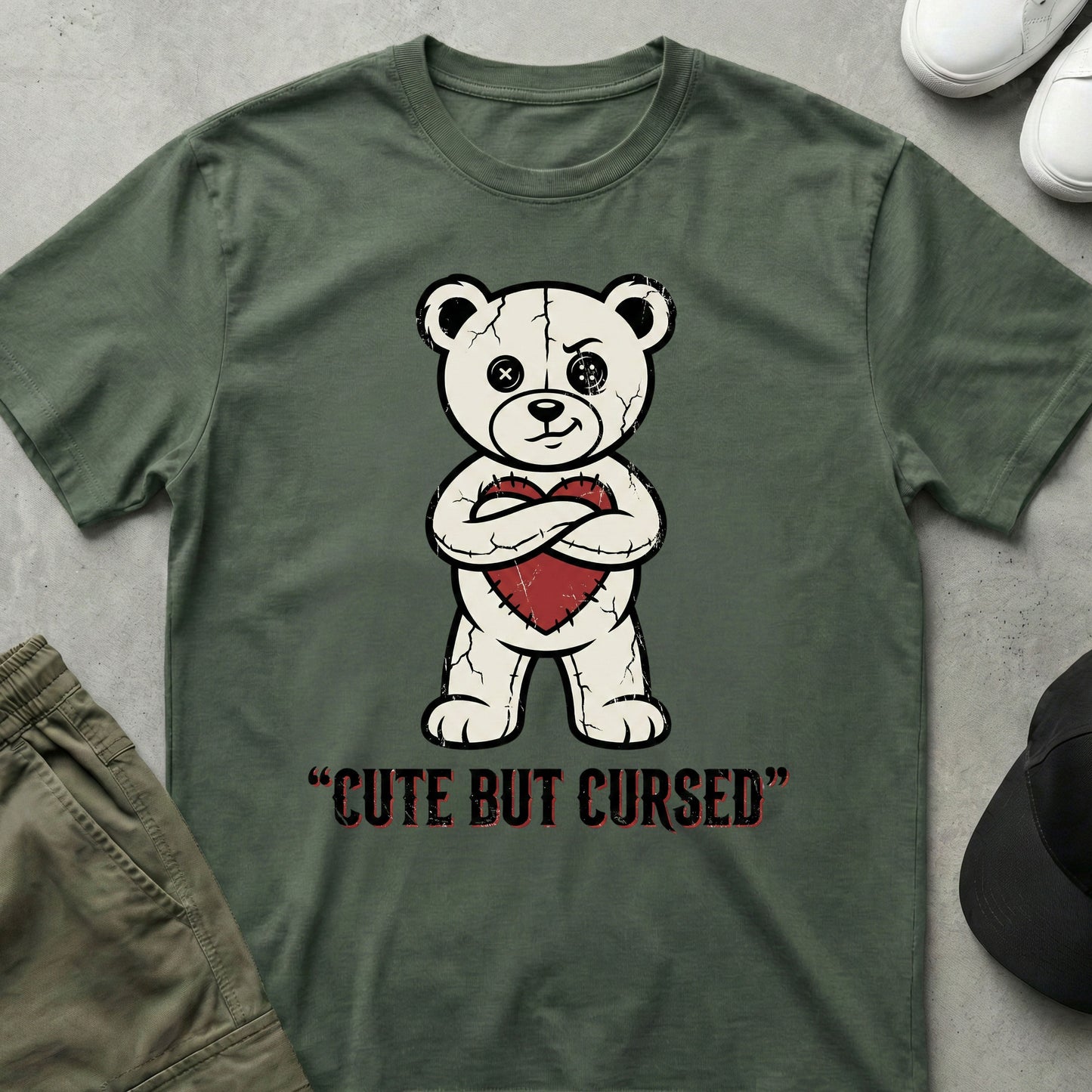 Cursed T-Shirt Military Green