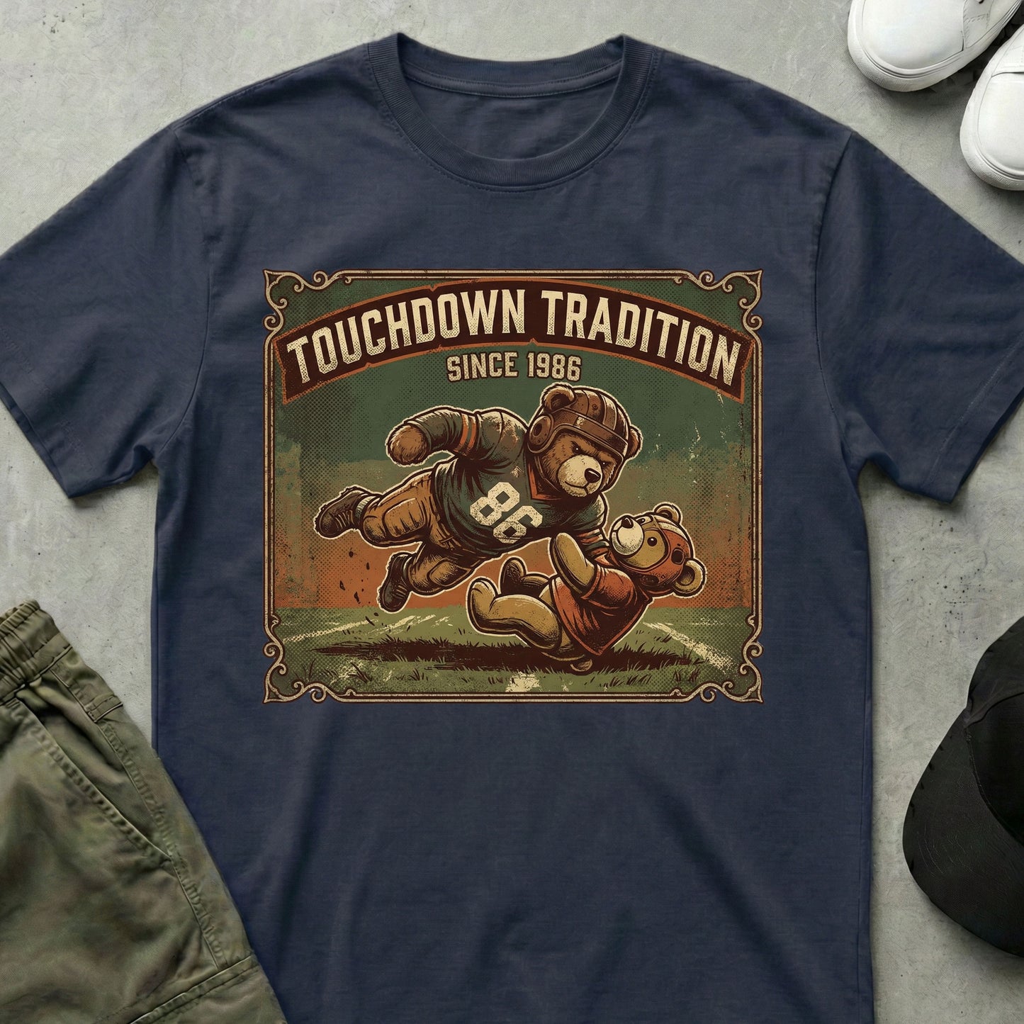 Vintage Tackle T-Shirt Navy
