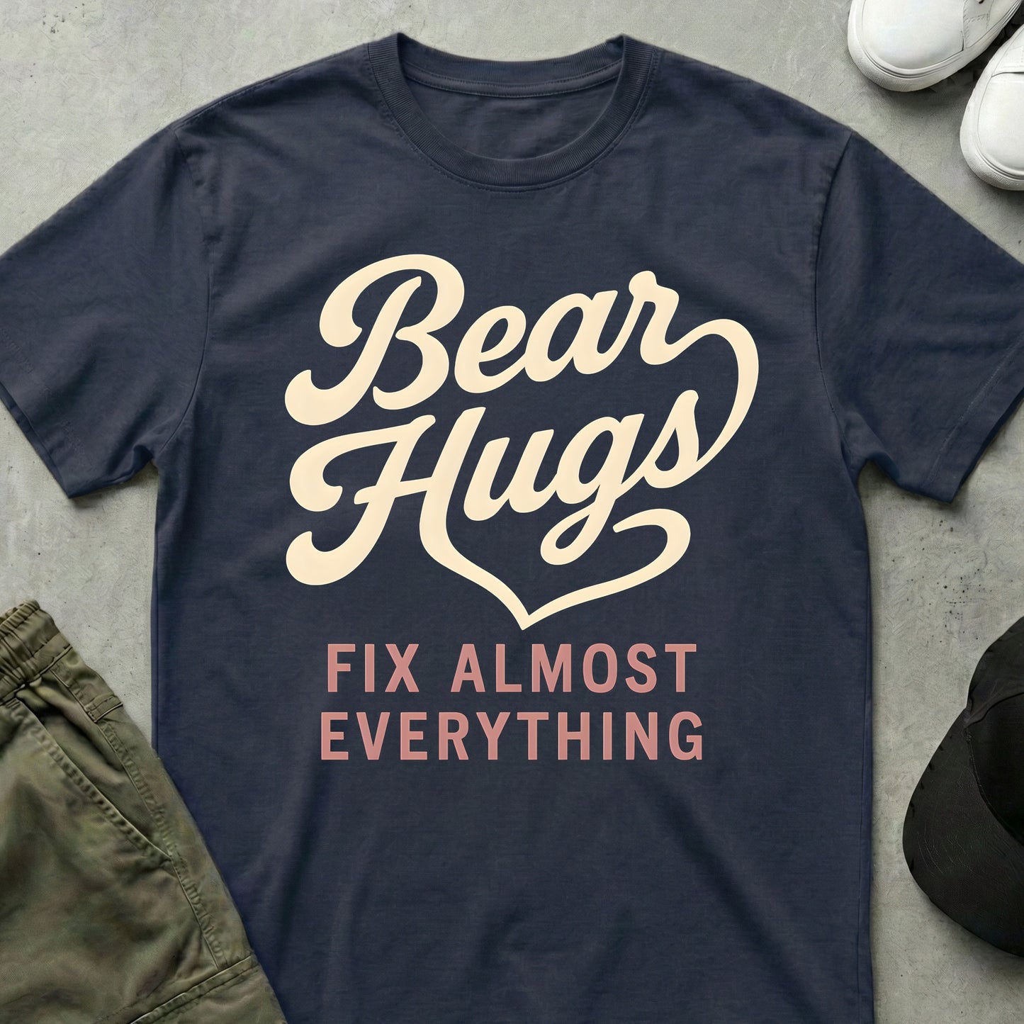 Bear Hug Fix T-Shirt Navy