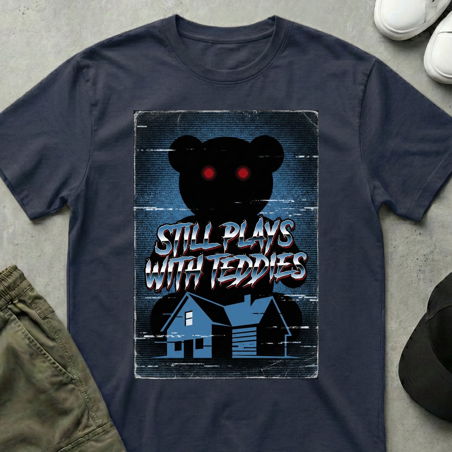 Haunted Playtime T-Shirt Navy