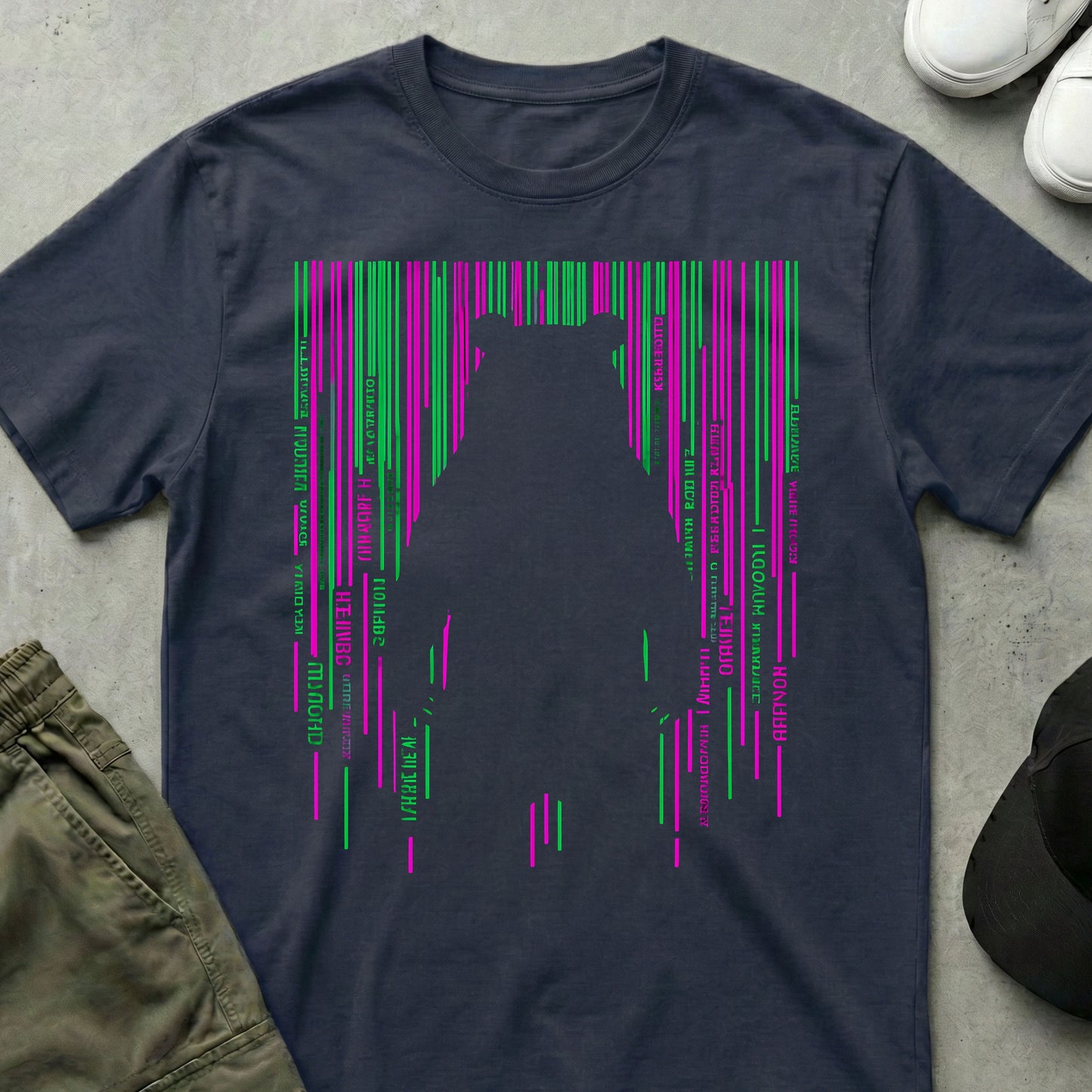 Barcode Bear T-Shirt Navy