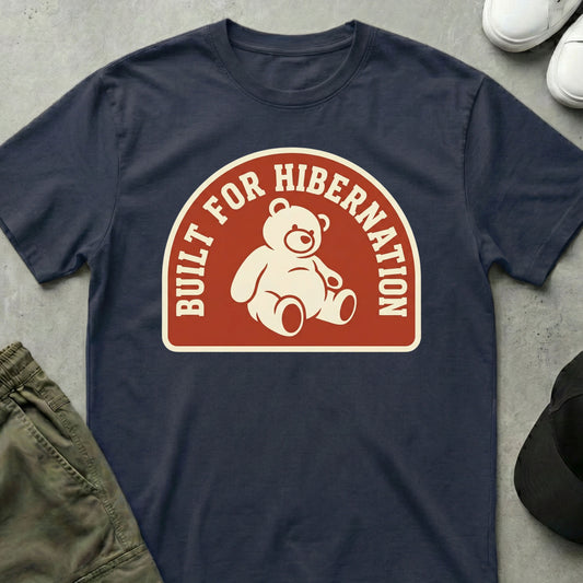 Cool Teds Teddy-Bear Hibernation T-Shirt Navy / S