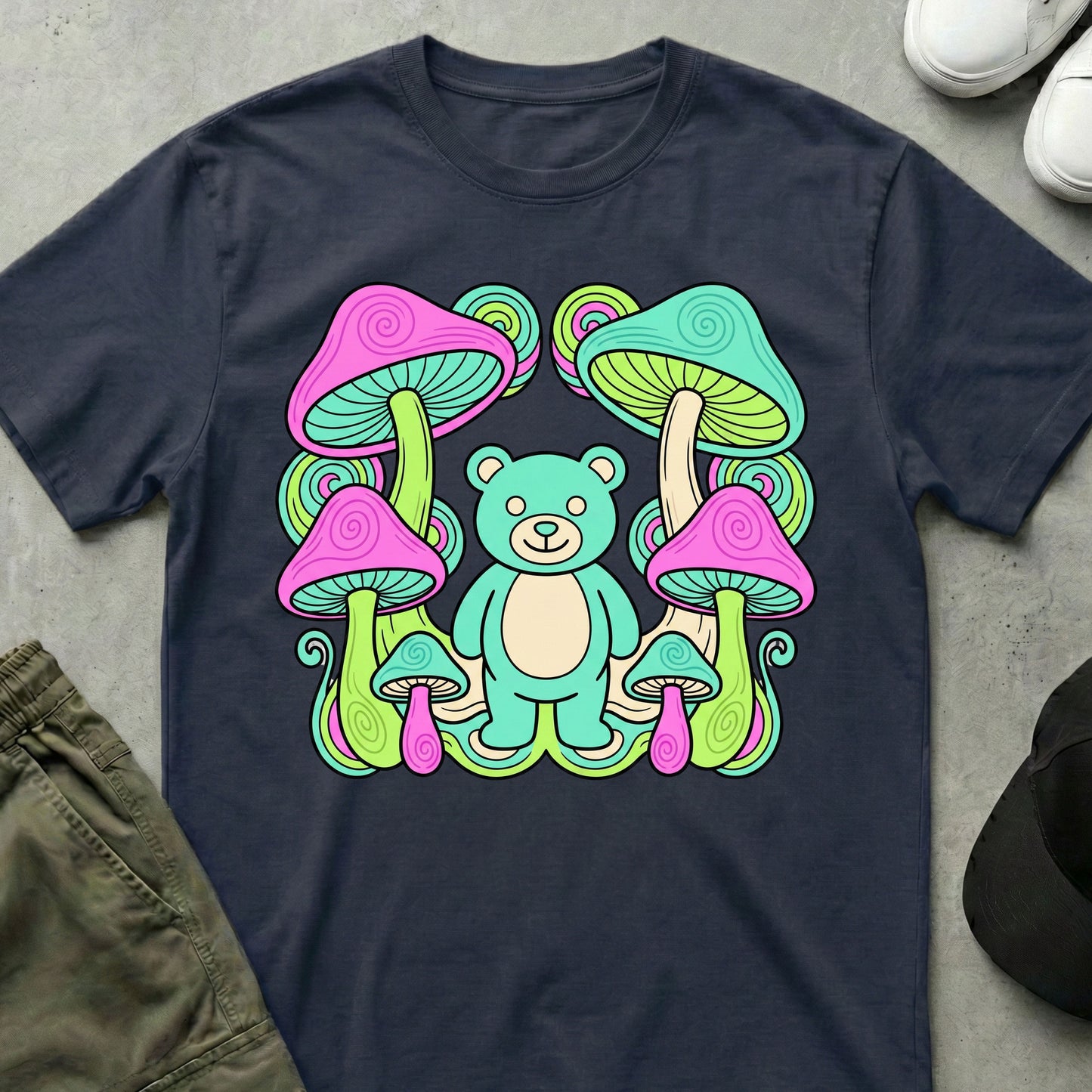 Shroom Grove T-Shirt Navy