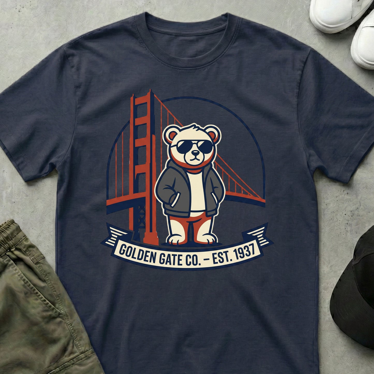 Golden Gate T-Shirt Navy