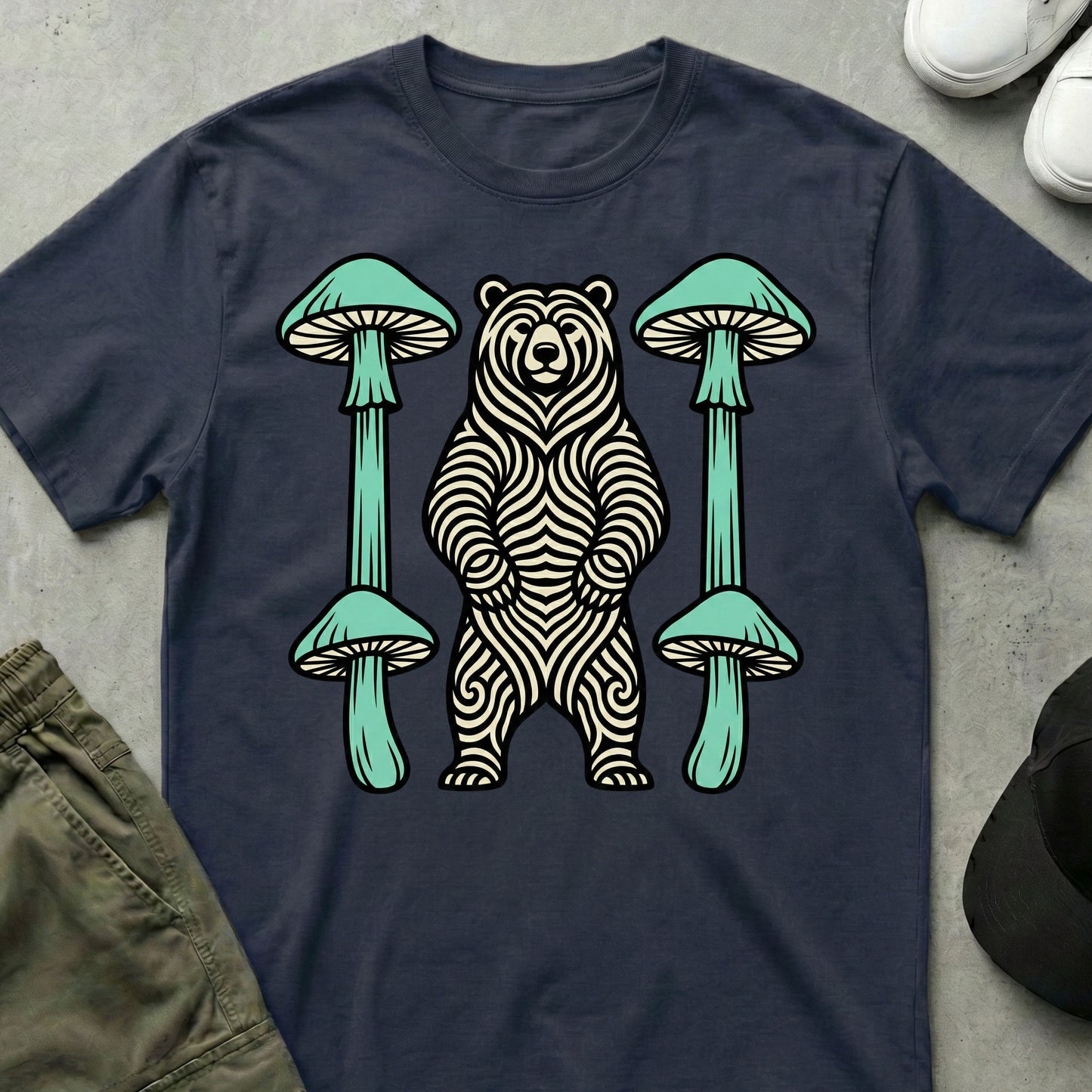 Nova Bear T-Shirt Navy