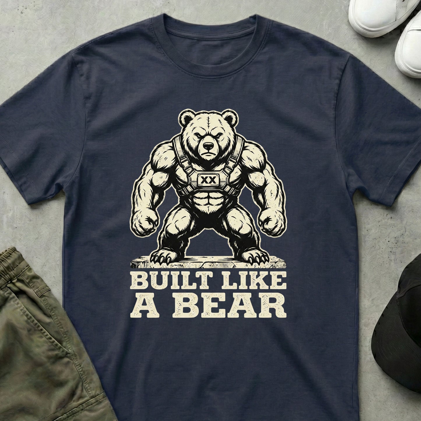 Built Like A Bear T-Shirt Navy