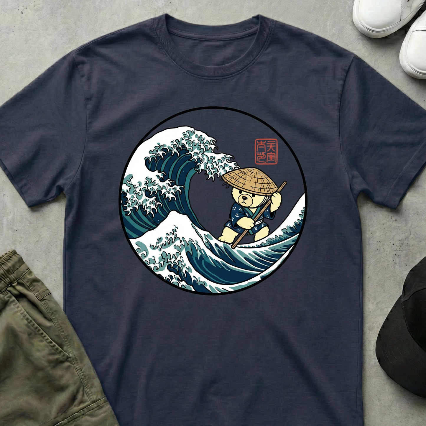 Great Wave T-Shirt Navy