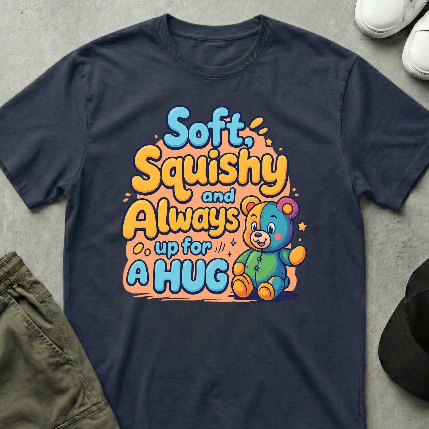 Hug Me T-Shirt Navy