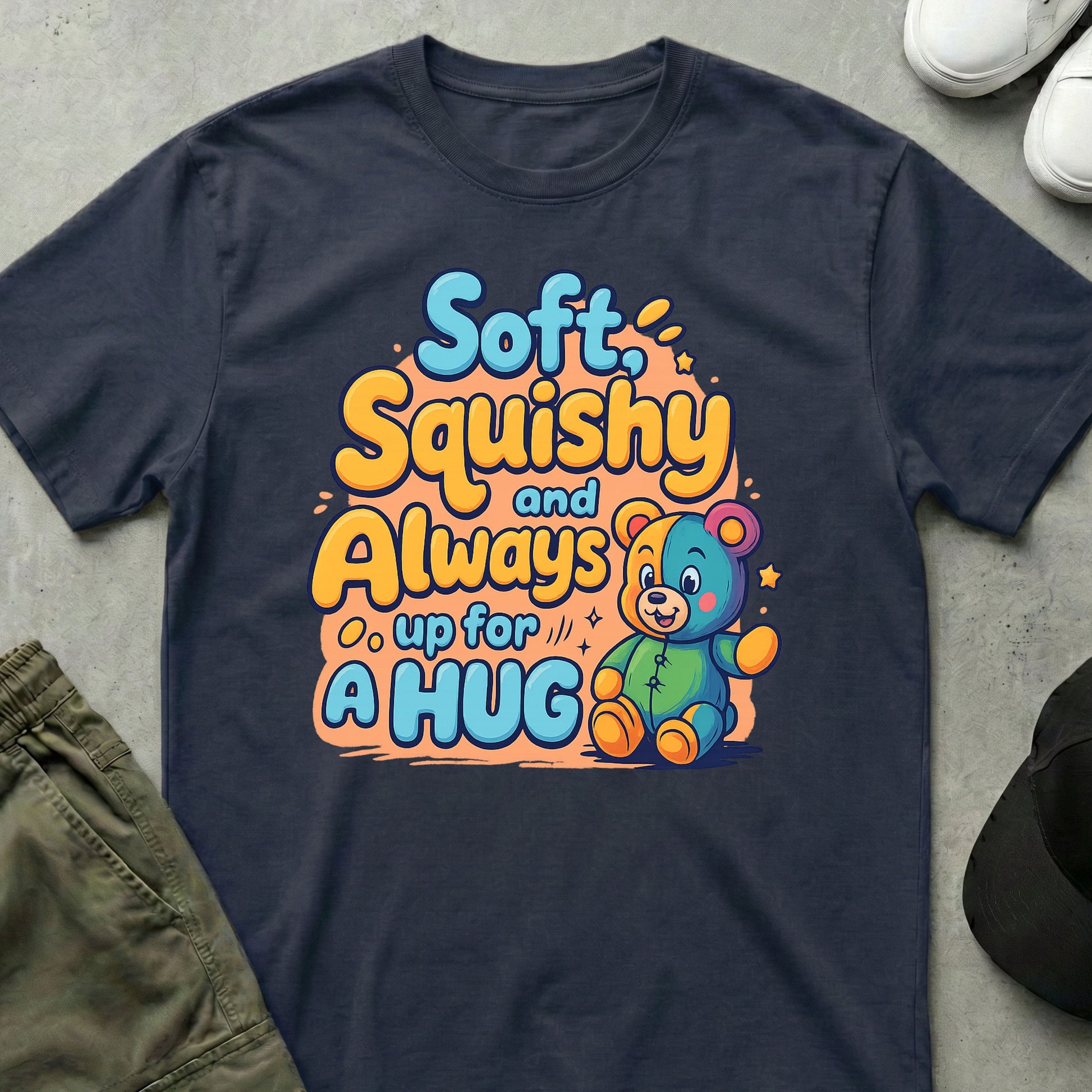 Hug Me T-Shirt Navy