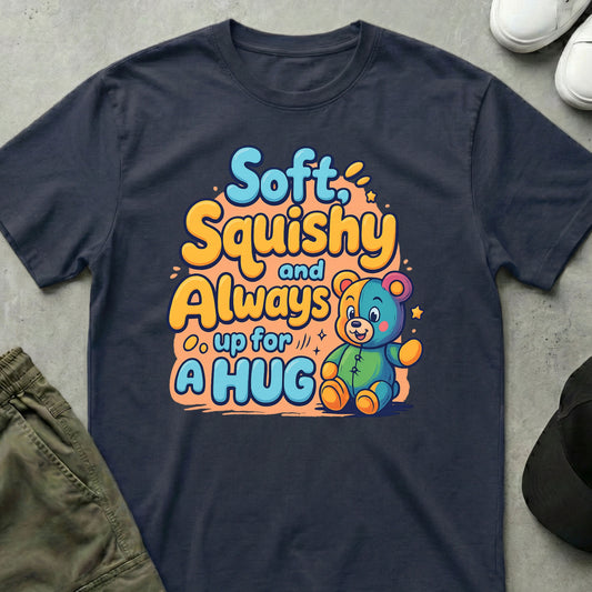 Printify Teddy-Bear Hug Me T-Shirt Navy / S