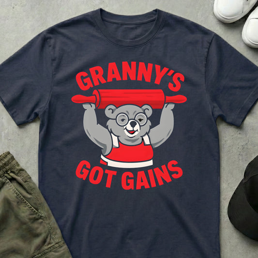 Power Granny T-Shirt Navy