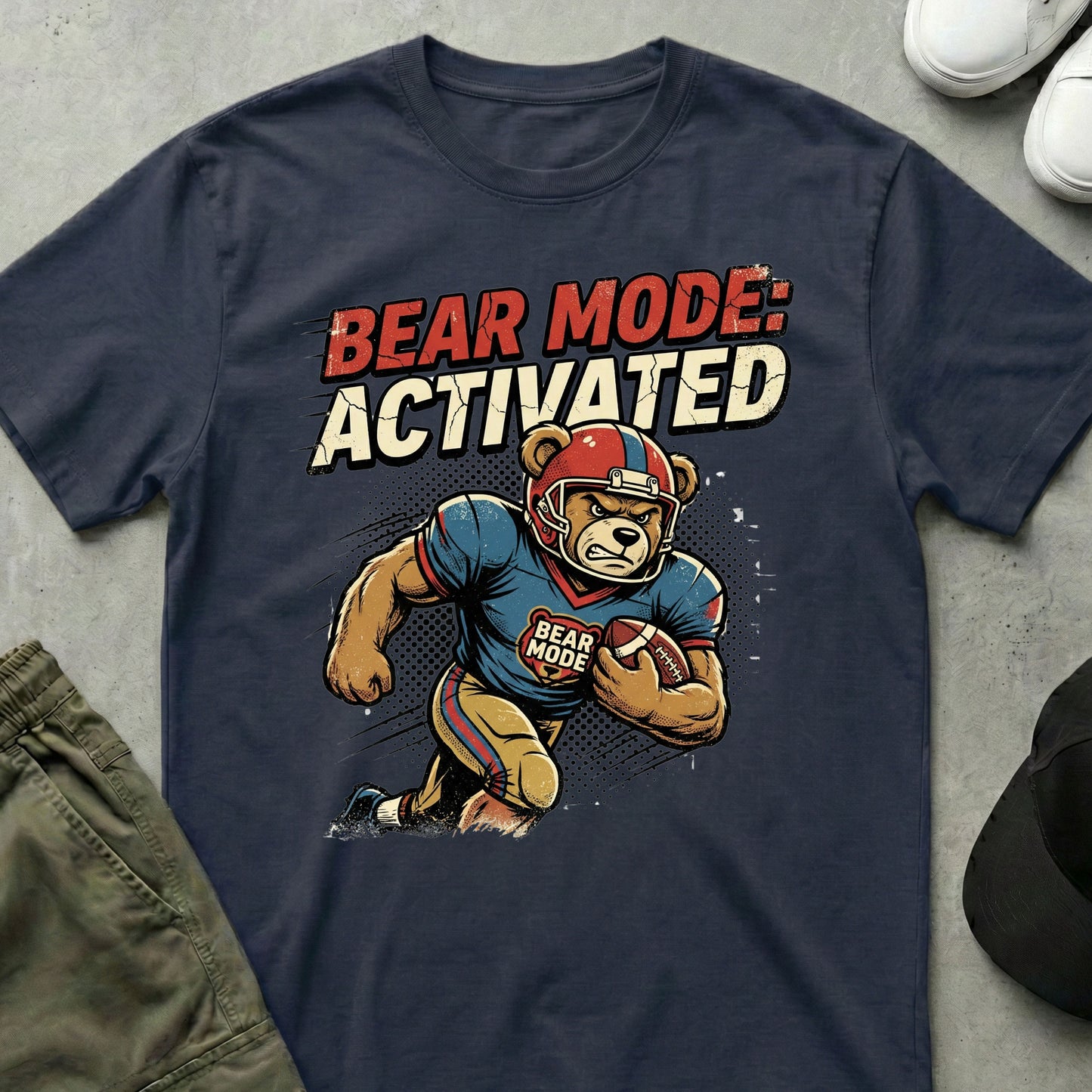 Gridiron Growl T-Shirt Navy