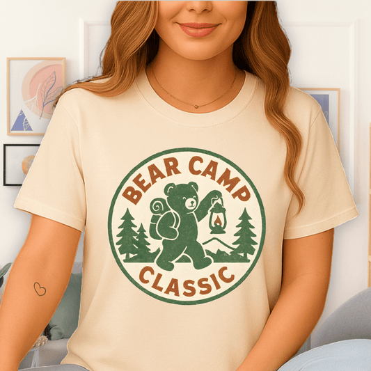 Cool Teds Teddy-Bear Bear Camp T-Shirt Natural / S