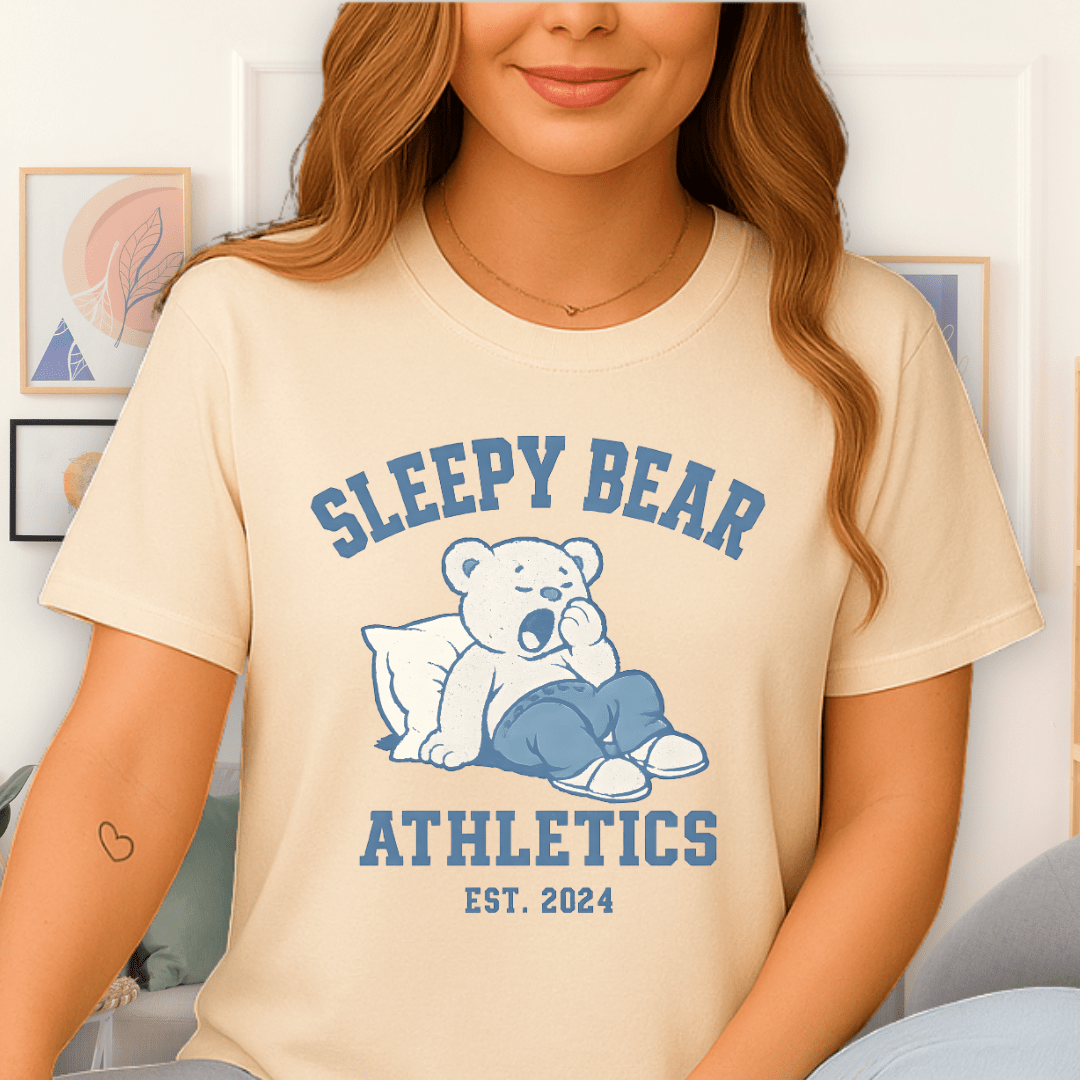 Cool Teds Teddy-Bear Team Snooze T-Shirt Natural / S