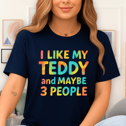 Cool Teds Teddy-Bear I'm Choosy T-Shirt Navy / S