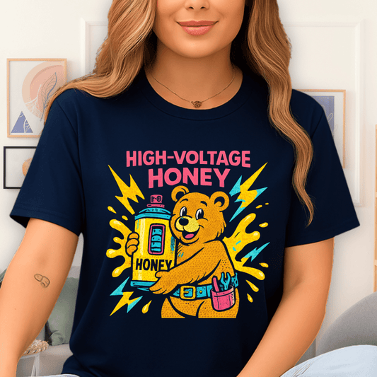 Cool Teds Teddy-Bear Honey Bear T-Shirt Navy / S