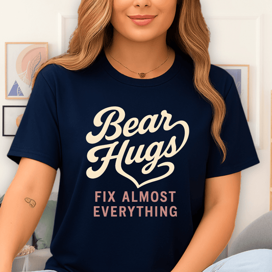 Cool Teds Teddy-Bear Bear Hug Fix T-Shirt Navy / S