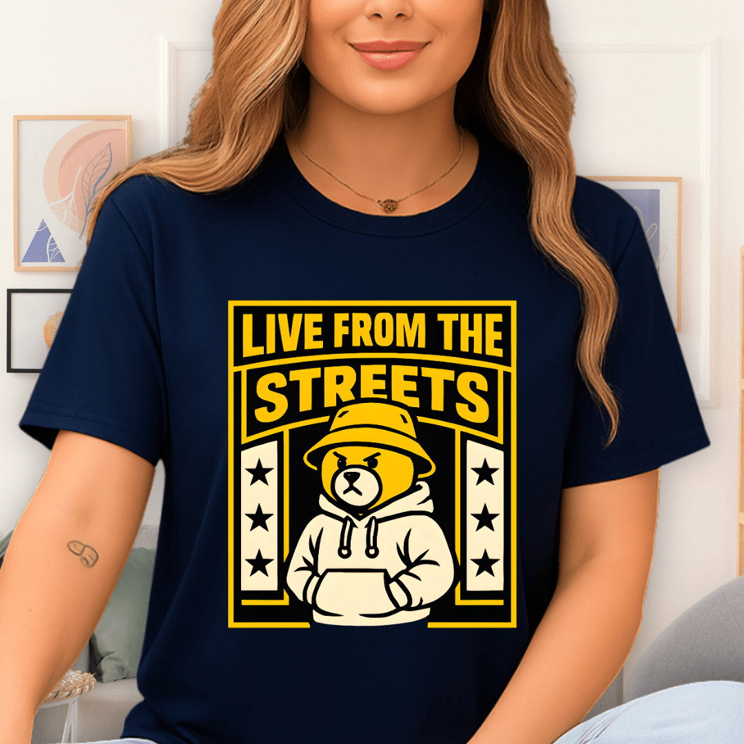 Cool Teds Teddy-Bear Streetwise T-Shirt Navy / S