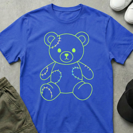 Printify Teddy-Bear Neon Teddy T-Shirt Royal / S