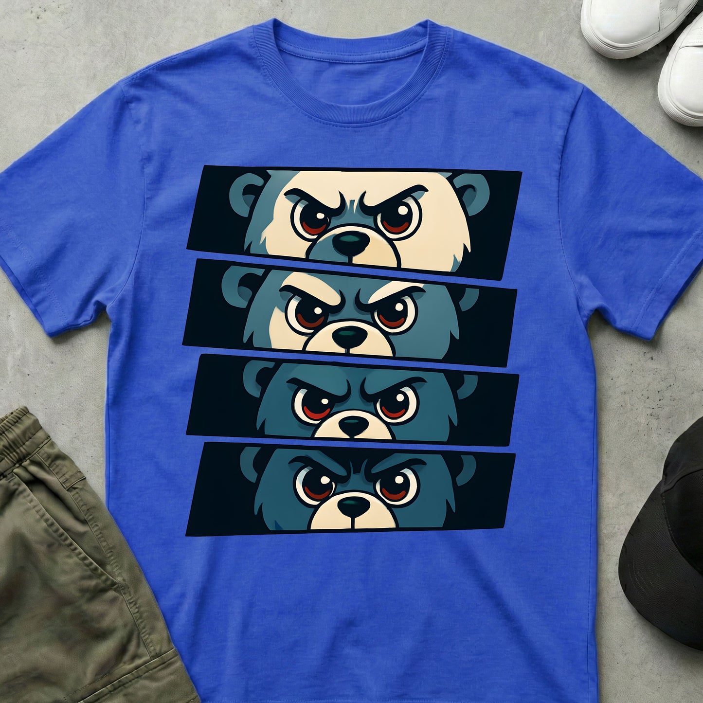Printify Teddy-Bear Manga Maniac T-Shirt Royal / S