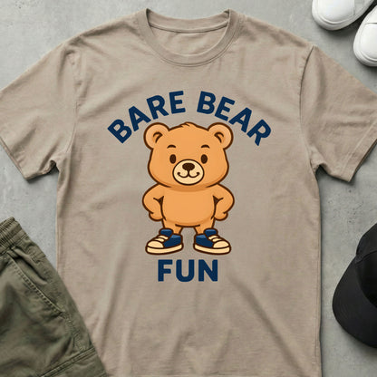 Cool Teds Teddy-Bear Bare Bear Fun T-Shirt Sand / S