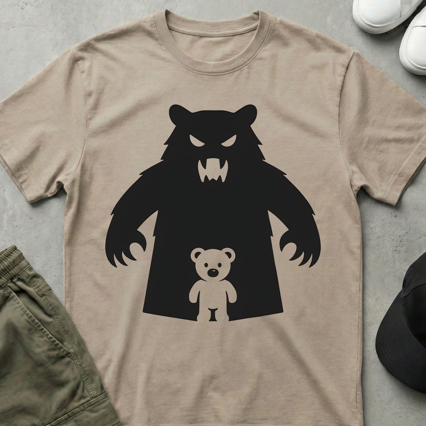 Shadow Bear T-Shirt Sand