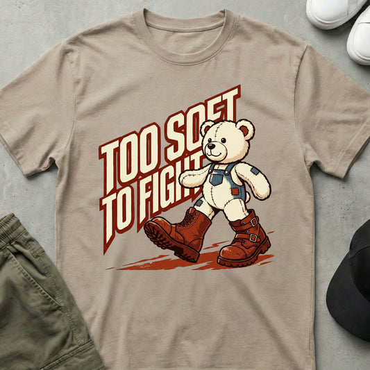 Cool Teds Teddy-Bear Cuddle Over Combat T-Shirt Sand / S