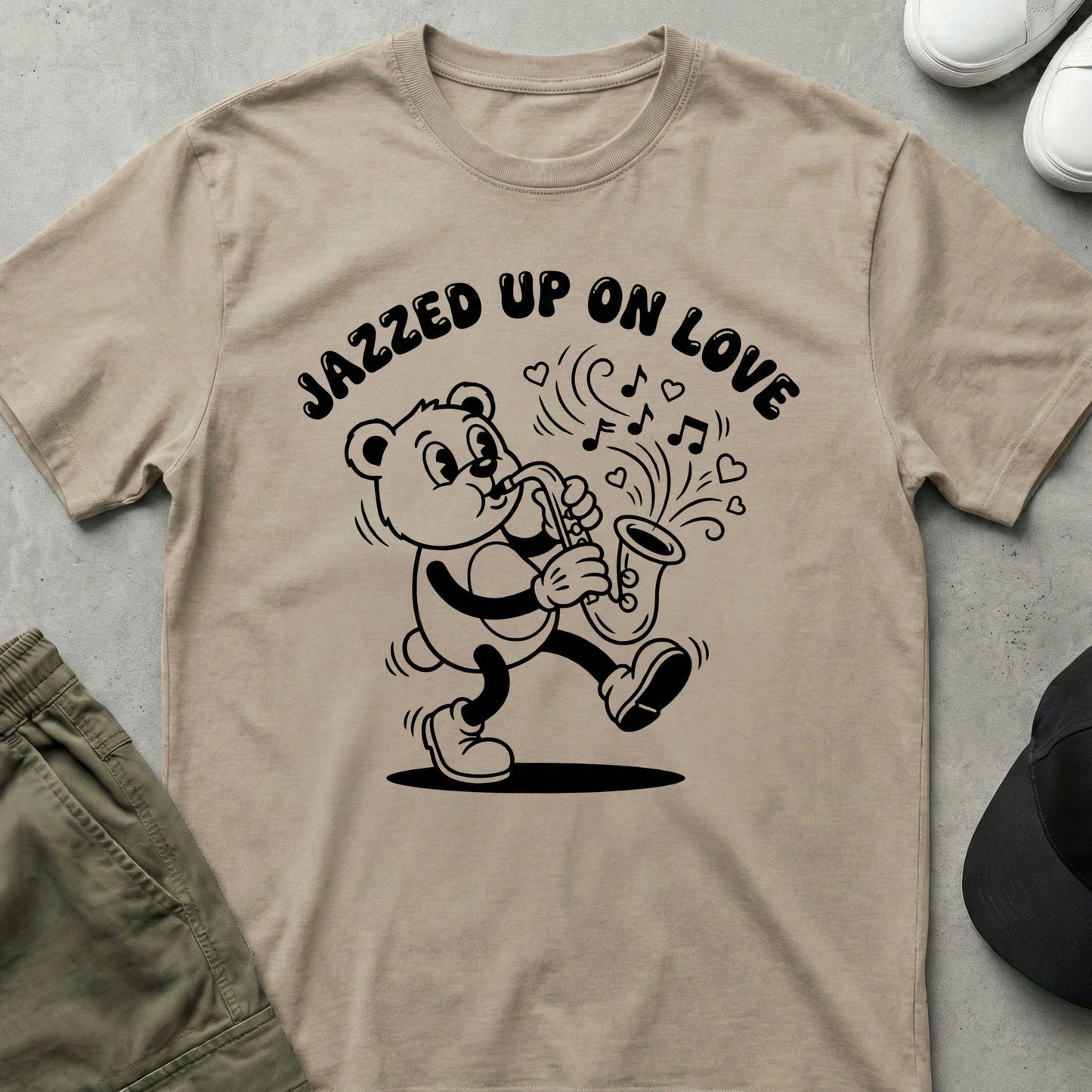 Jazzed Up T-Shirt Sand