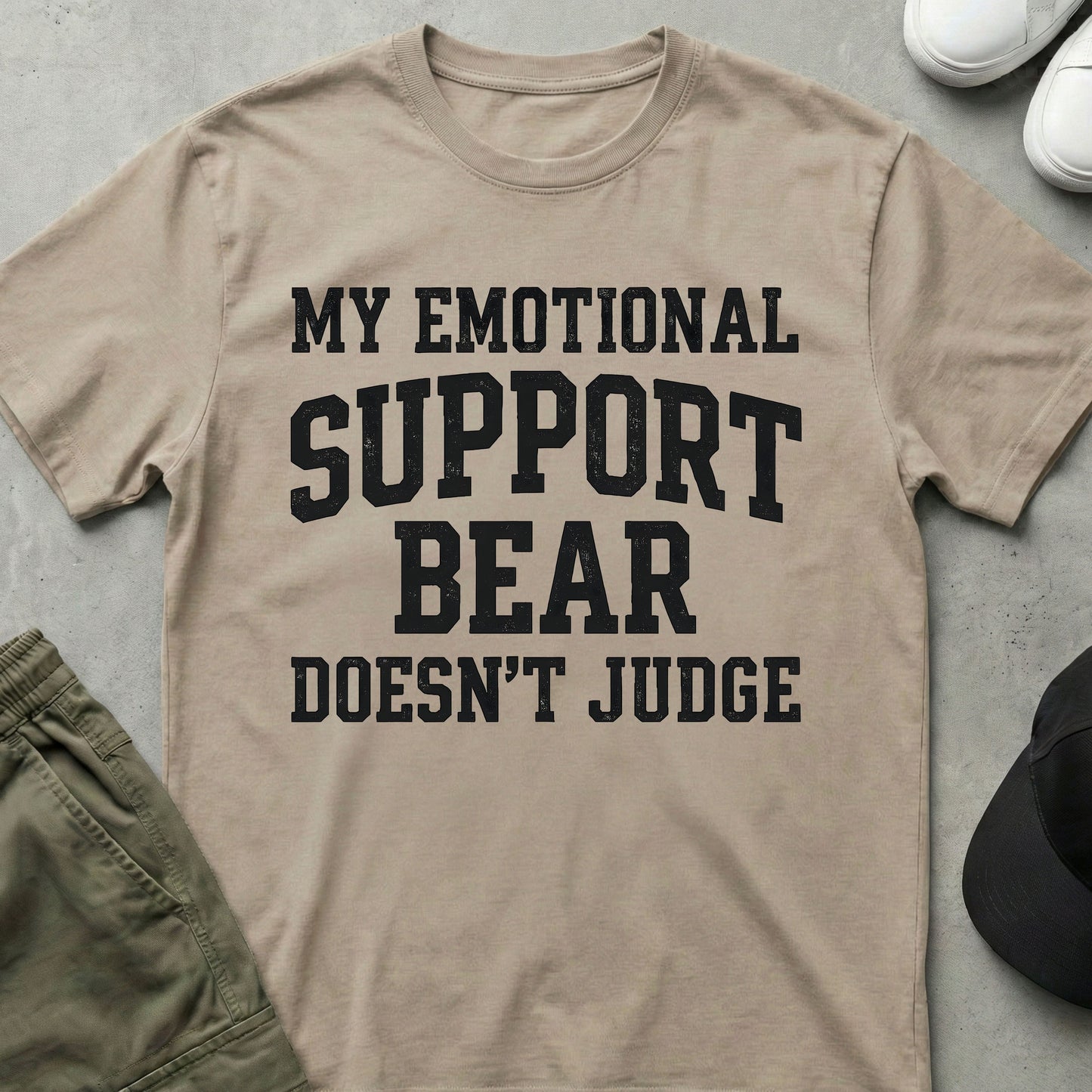 Support Bear T-Shirt Sand