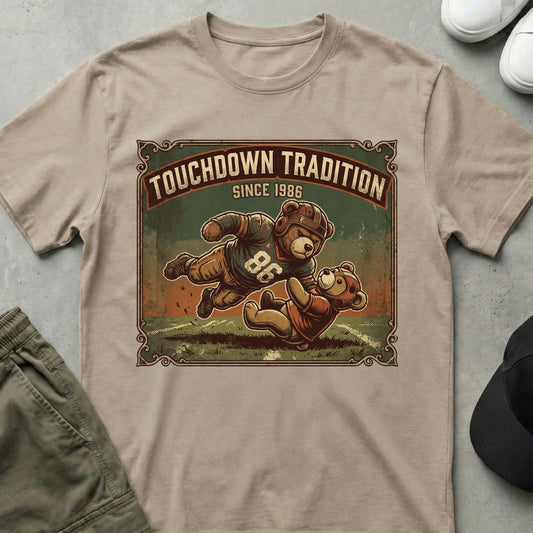 Cool Teds Teddy-Bear Vintage Tackle T-Shirt Sand / S