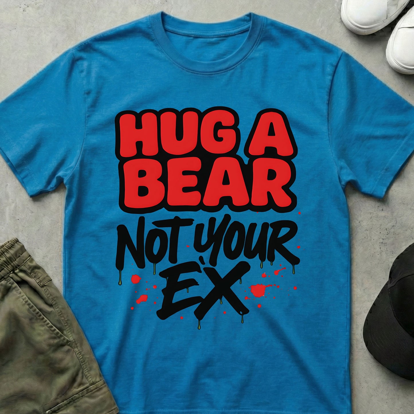 Printify Teddy-Bear Hug a Bear T-Shirt Sapphire / S