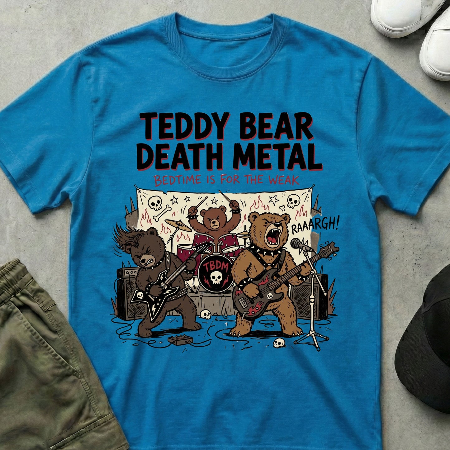 Death Metal Teds T-Shirt Sapphire