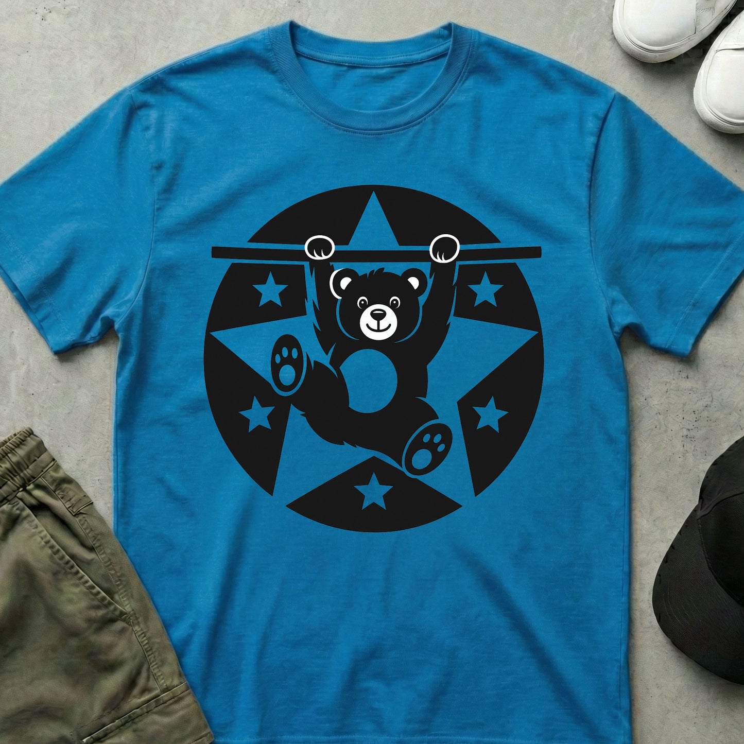 Cool Teds Teddy-Bear The Gymnast T-Shirt Sapphire / S