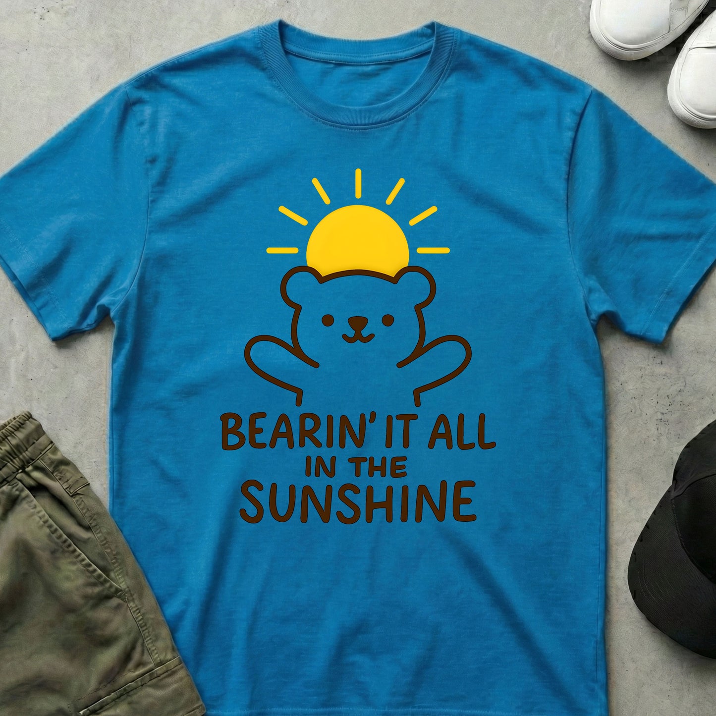 Bearin it all T-Shirt Sapphire