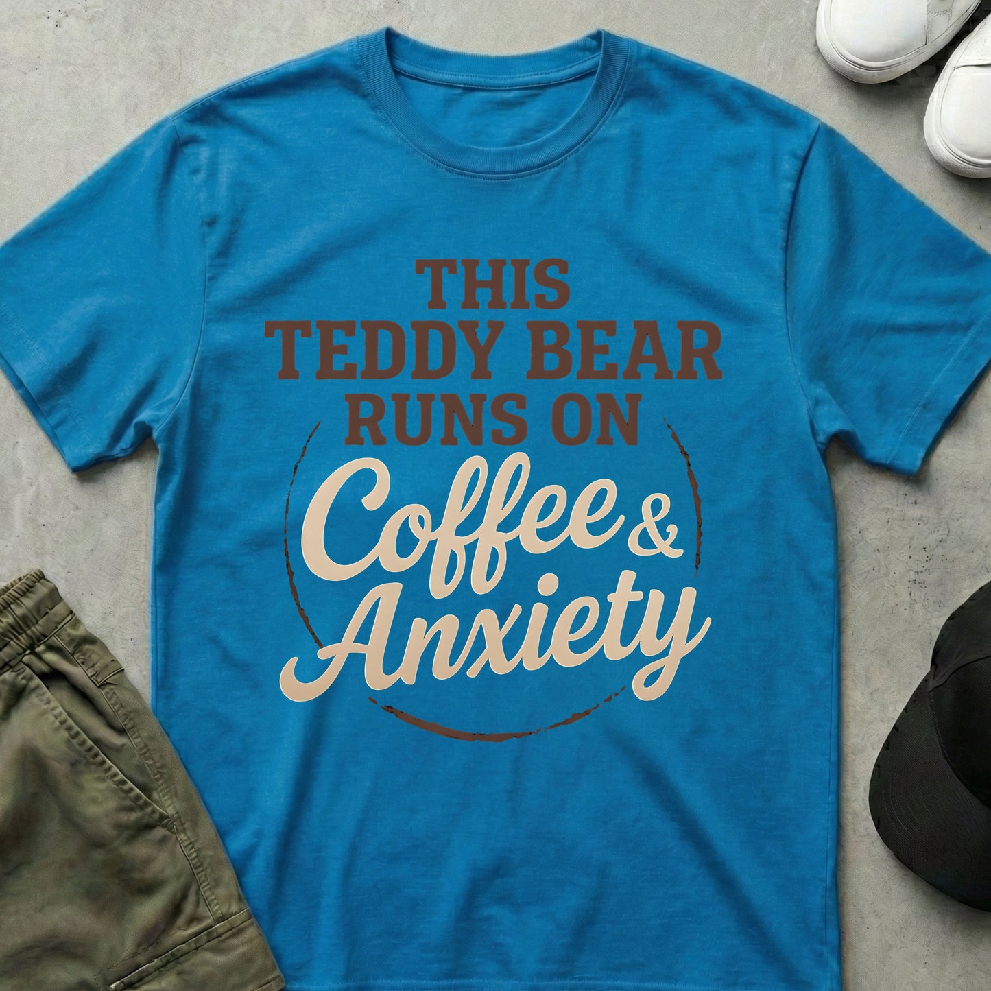 Coffee Bear T-Shirt Sapphire